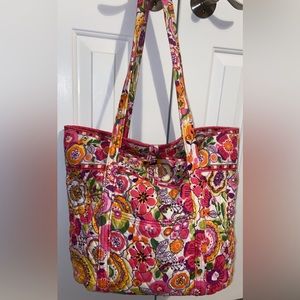 Vera Bradley Tote Bag in Clementine (retired pattern)